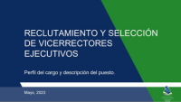 Perfil del Cargo