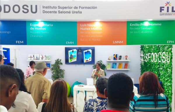 Con tres actos de presentación de publicaciones y un stand,  ISFODOSU participó en la Feria Internacional del Libro 2023